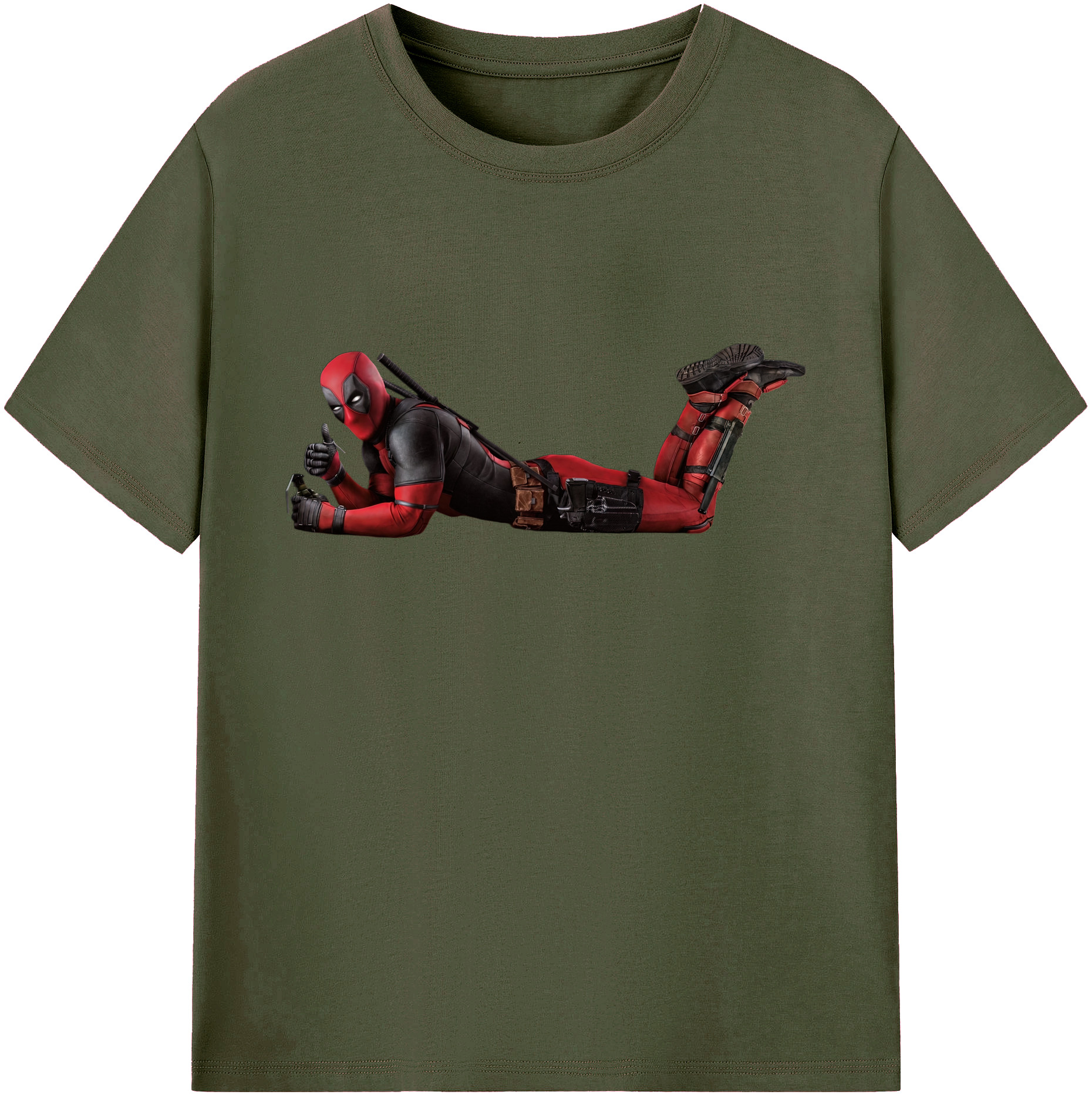 （画像用） Deadpool デッドプール 綿100％ メンズ半袖Tシャツ｜肌触りやわらか＆通気性